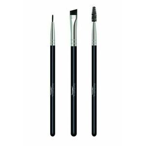 NEW SEALED AESTHETICA 3 Piece Eye Trio Brushes Set Eyeliner Brow and Spoolie